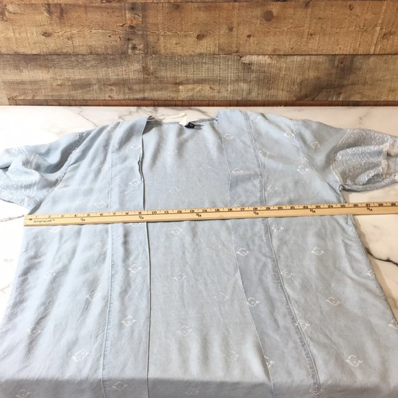 3/$20 Universal Thread Blue Floral Duster Cardigan Womens XS Small Kimono - Picture 8 of 10